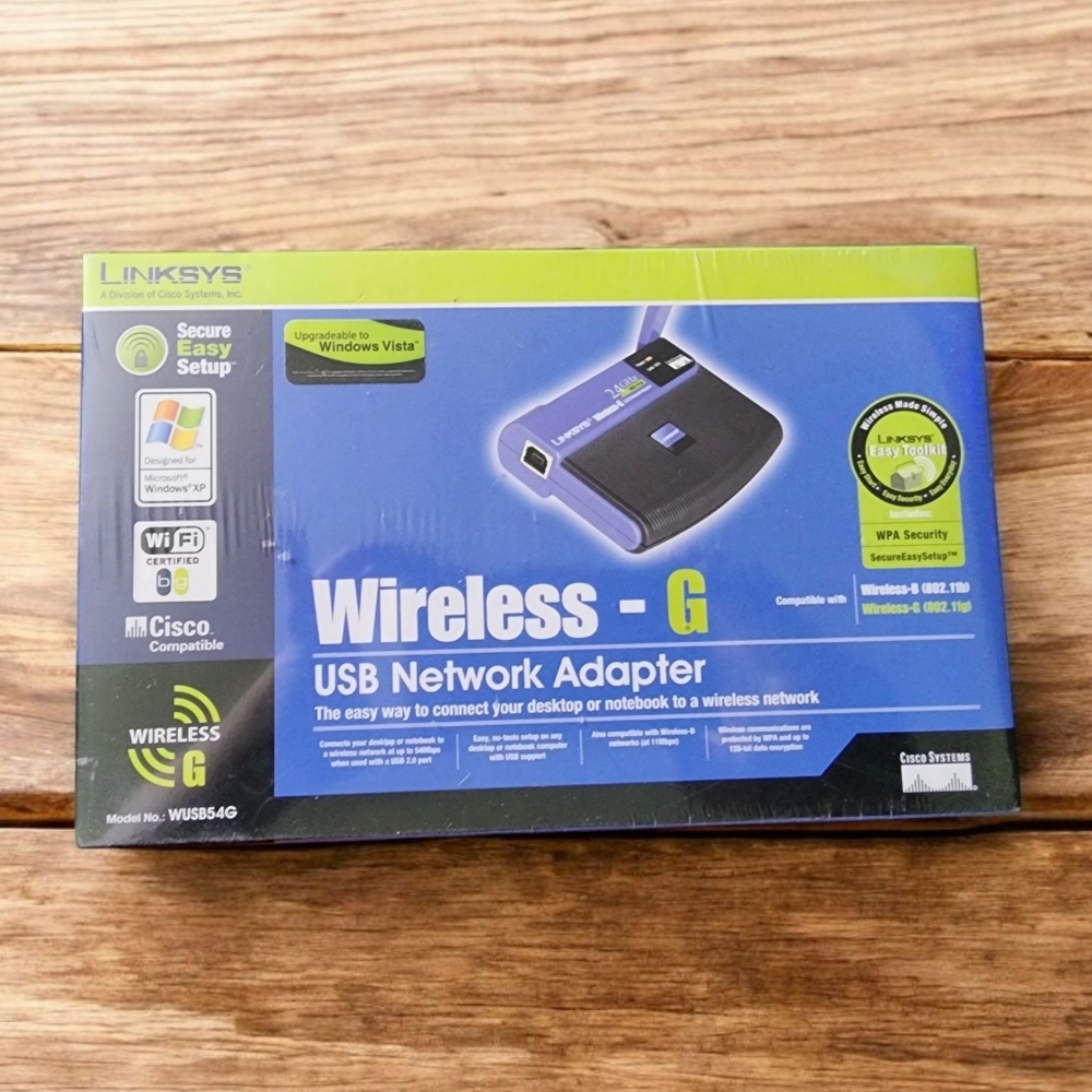 Linksys Wireless-G USB Network Adapter - Black